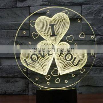 162-3d Acrylic Lamp Sculpture Words Of I Love You Romantic Bedroom Night Light Amazing Loved Gift Loving Words 3d Art Lamp photo-4