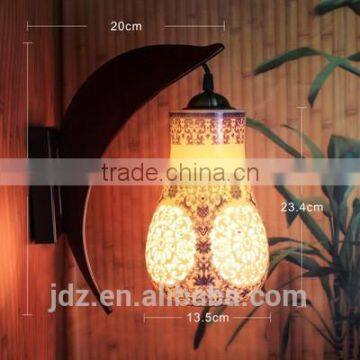 LED Wooden Wall Mounted Infrared Ceramic Wall Lamp Elegant photo-3