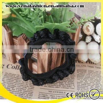 Lace Women Hair Accessories Thick Flower Custom Elastic Hair Tie photo-5