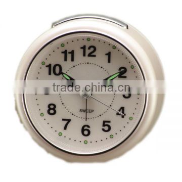 Round shape Traditional silent sweep Alarm clocks