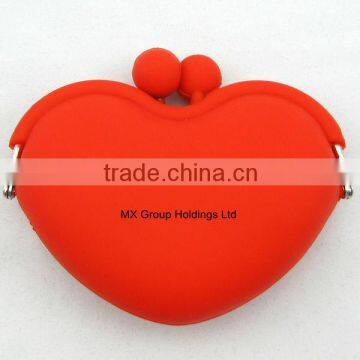 Season Hottest Wholesale Silicone Coin Purse Heart Shape Frame Silicone Heart Shape Coin Purse With Frame Waterproof