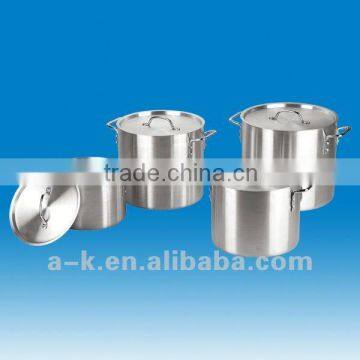 Aluminum Straight Soup Pot with Cover