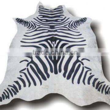 leather cowhide carpet/Zebra cowhide carpet