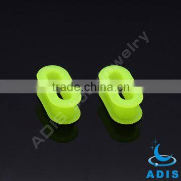 Colorful Rectangle Shape Ear Tunnel Plugs Piercings Square Silicone Flesh Tunnel photo-2