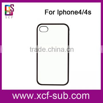 Cheap DIY 2D sublimation plastic phone case for iphone4s