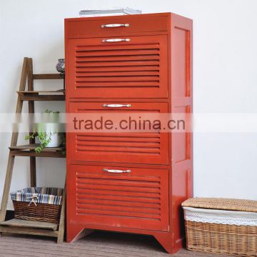 3 Layers Wooden Shoe Storage Cabinet For Home Use