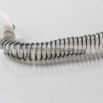 Black TPU Surf Leash Coiled by Bullet Proof Surf -Double Stainless Steel Swivels photo-5