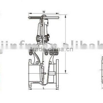 DIN gate valve