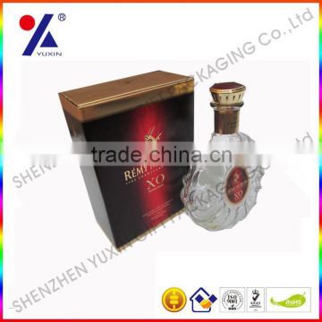 2014 New Design Top Sale Elegant XO Gift Boxes/Wiskey Gift Paper Boxes/ Wine Gift Paper Packing Boxes