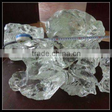 landscaping crystal white glass rocks