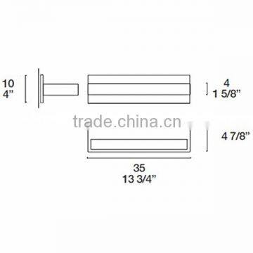 0816-8 Light Lower Glass Shield in Frosted Pyrex Sleek and Clean-lined Wall Sconce 35 Wall Lamp photo-2