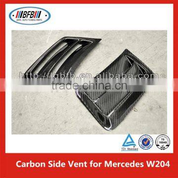 Car Air Intake Flow Vent Fender Decoration Side Hood Cover Badge for Mercedes C class W204