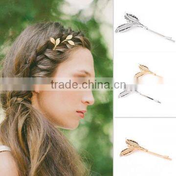 MS60148L golden fashion accessories women hairpin clip in hair