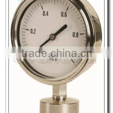 High Quality stainless steel sanitary diaphragm pressure gauge