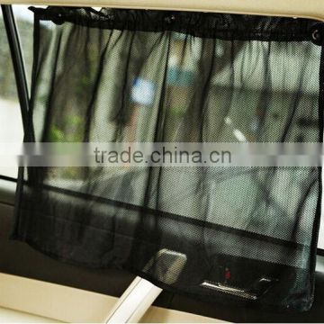 High quality Black Car Sun Shade Curtain Suction Cup UV Proof Side Window