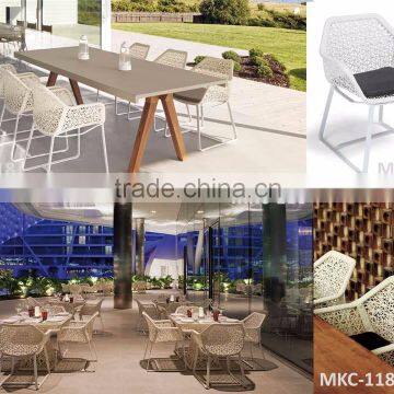 2015 Hot Sale Poly Rattan New Style Dining Set -Wicker Synthetic Rattan Dining Table and Chair -Outdoor Dining Room Furniture photo-2