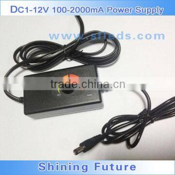 Universal 1-12v Dimmable power adapter for led light
