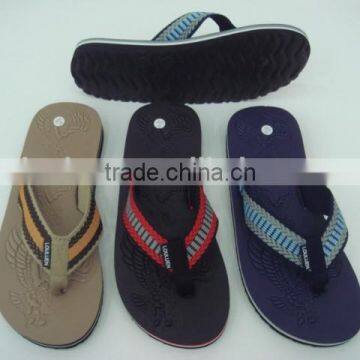 663 LOULUEN Fabric Strap Flip Flops Beach Slippers For Man photo-2