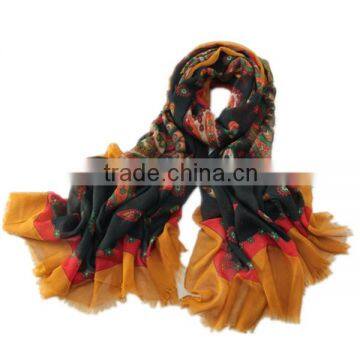 factory new style printed polyester scarf