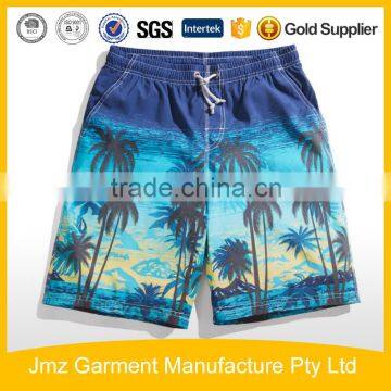 Wholesale dry fit polyester man board short all over print beach shorts