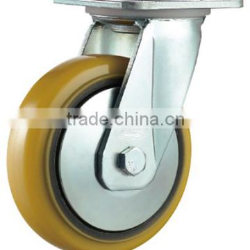 Swivel Iron Core PU Caster Heavy duty Double Ball Bearing Caster