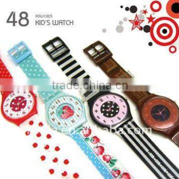 plastic wrist watch for children