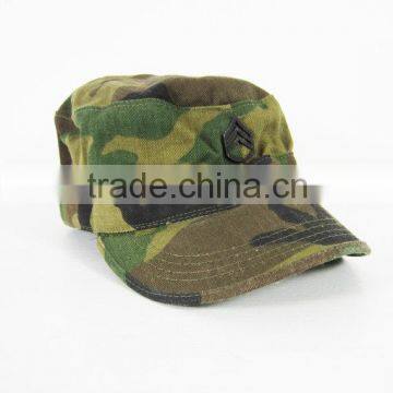 men's army flat top military cap for sale