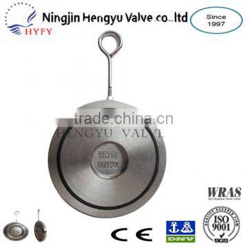 Hot Sale PN10/PN16 Stainless Steel Single Plate Water & Gas Control Non Return Swing Check Valve