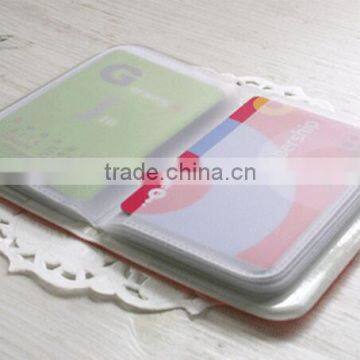 Lovely Business Credit Card Holder Wallet PU Leather Strap Buckle Bank Card Case Pvc ID Card Passport Holder Pocket Purse Bag photo-4