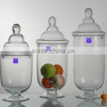 Transparent glass storage tank