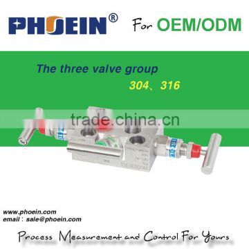 high quality hydraulic stop valve/3 valve manifold