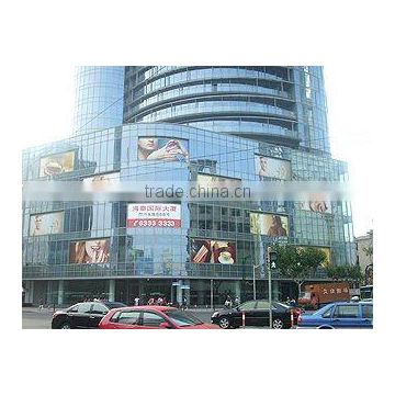 Exterior led advertising display for building