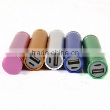 portable ALLOY lipstick power bank, mini power bank, 2600mah powe bank