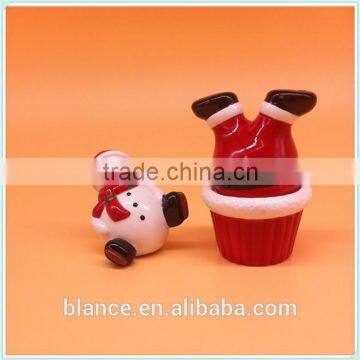 Ceramic XMAS Salt and Pepper Pots in Christmas Design Spice Jar photo-3