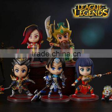 high Quality Plastic LOL realistic game figures /miniature cartoon figures