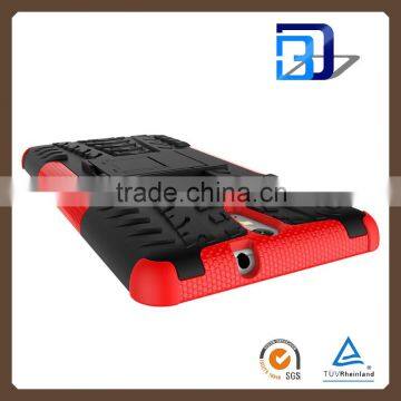 For Sony C5 Ultra Armor Slim Case Armor Rugged Kickstand Heavy Duty TPU+PC 2 in 1 Case For Sony C5 Ultra Shockproof Case photo-4