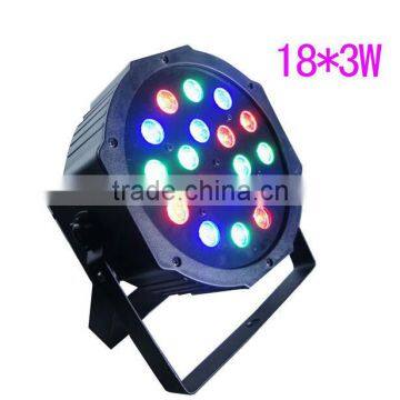 HOT Sell 18x3w RGB led Flat par light