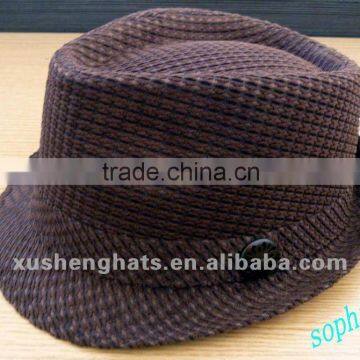 2012Newest Fedora Trilby hat.cotton fedora hat. promotion fedora hat