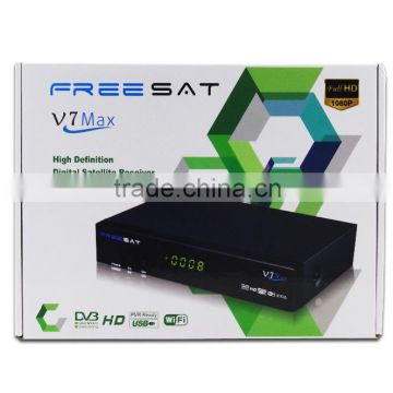 2016 New arrival Freesat V7 Max Satellite Receiver DVB-S2 1080P HD TV Decoder Support Ccccam Auto Roll Powervu