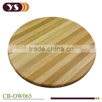 round teak and rubber wood end grain board