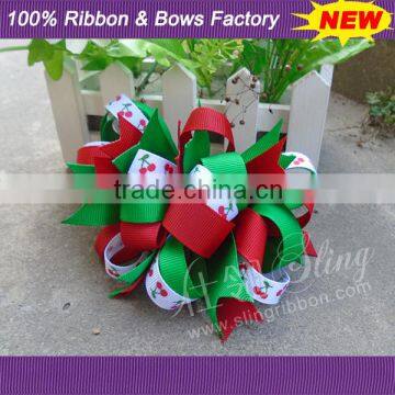 Christmas Curly Ribbon Hair Bow