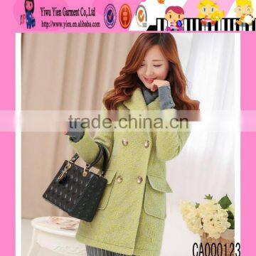 2015 Hot Sale Thicken Warm Sexy Coat Long Zipper Style OEM Price Fashion Beautiful Ladies Overcoat photo-4