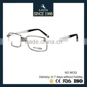 Diamond Metal Spectacle Frames With Non-slip Silicone Nose Pad and Very Light Aluminium Temples Eyewear Optical Frames RM00471 photo-5