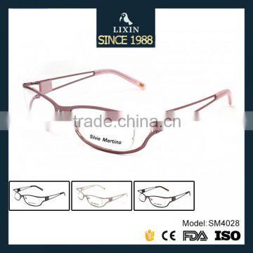 Graceful Lady Metal Eyeglasses Prescription Eyewear Bling Rhinestones Optical Frames Eyewear SM4028 photo-3