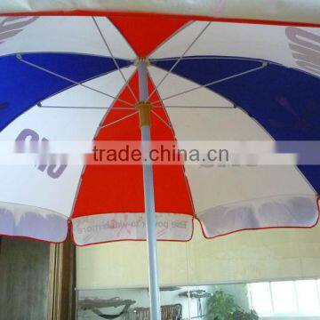 Shenzhen Customized High Quality Wooden Frame Beach Umbrella photo-3
