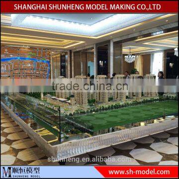 Architectural model 3d rendering design for construction building scale models