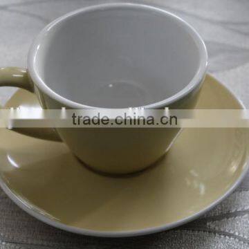 Europen coffee cup with saucer , strongly and thicken