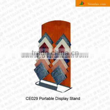 Double rows slope ceramic tile display rack /laminate flooring display rack -CE029