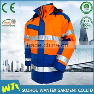 new fashion high visibility clothing uniforms workwear winter reflective safety work jackets