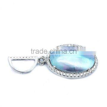 2014 New Arrival 925 Sterling Silver Jewelry Wholesale Mother of Pearl Pendant photo-3